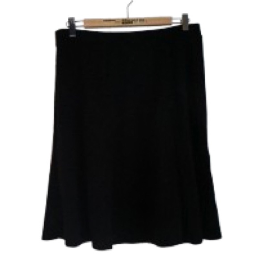 Sami & Jo Women's Black A-Line Skirt - Timeless Everyday Style - Size L